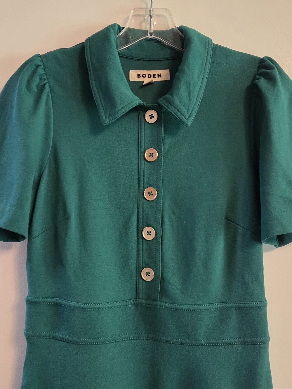 BODEN Nicolette Ponte Short Dress Bear Grass Green Size 2 US - Picture 5 of 8